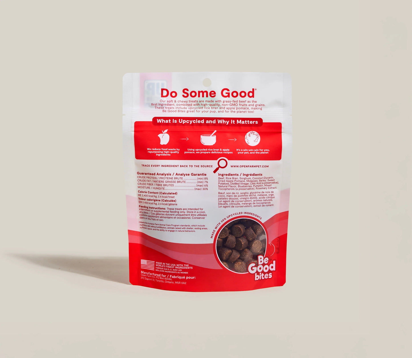 Dog Treats Premium Beef Chews 6oz Training Rewards Premium - detail view