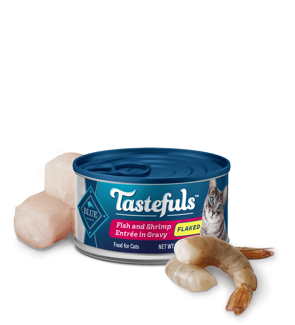 Wet Cat Food Blue Buffalo Shrimp Recipe 3oz Daily Meals - main product image