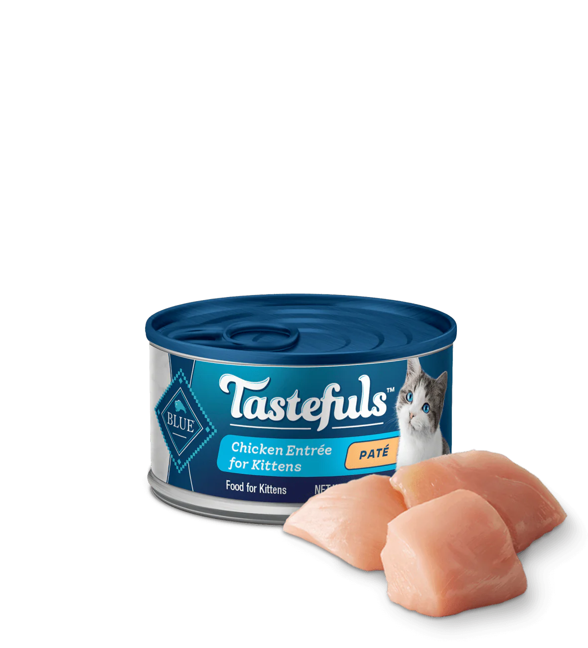 Blue Buffalo Tastefuls Kitten Chicken Pate Entree Wet Cat - main product image