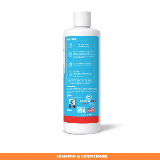 Cat Grooming UBAVET Aloe Oatmeal Shampoo Cats Gentle Essenti - detail product image for cat grooming