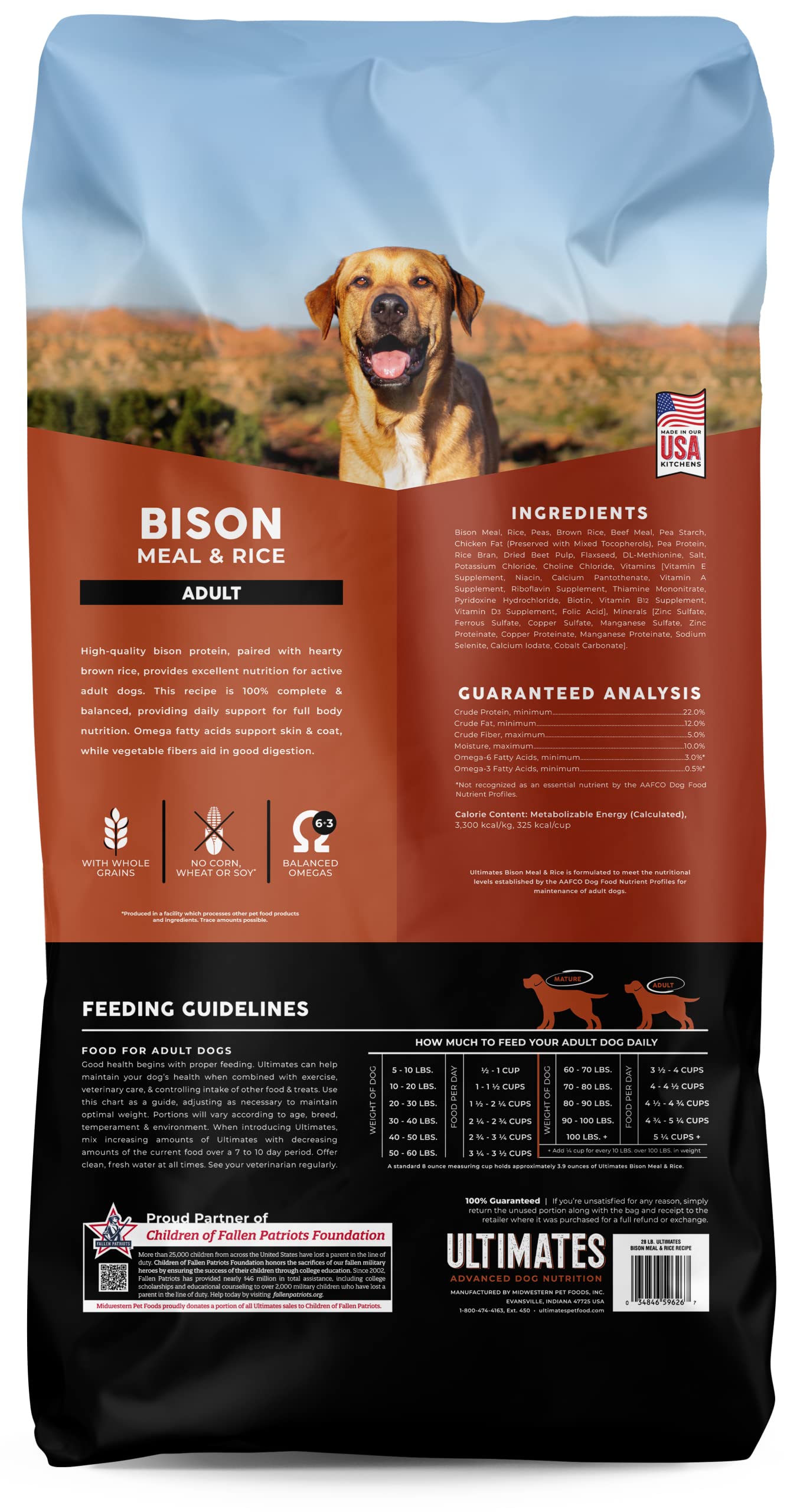 Dry Dog Food Premium Variety Recipe 28lb Daily Nutrition - detail view