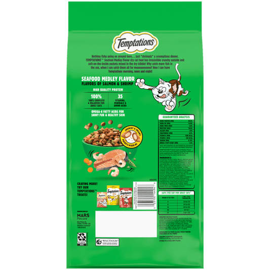 Temptations Seafood Medley Dry Cat Food Dry Cat Food Premium - detail view
