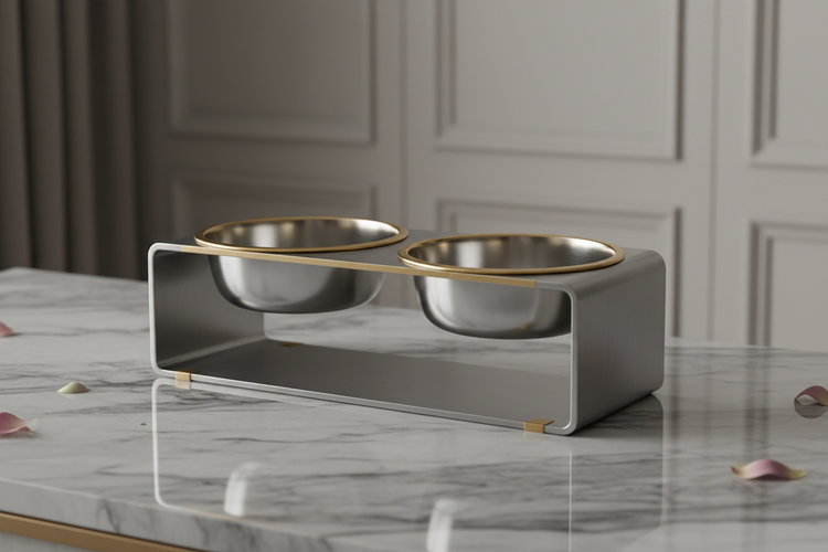 Stainless Steel Elevated Bowls