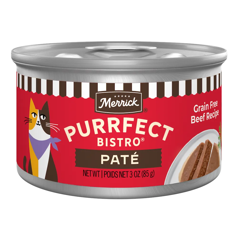 Merrick Purrfect Bistro Grain Free Adult Beef Pate Cat Food - main product image