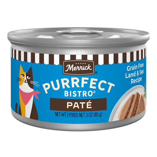 Merrick Purrfect Bistro Grain Free Adult Land Sea Pate Cat - main product image