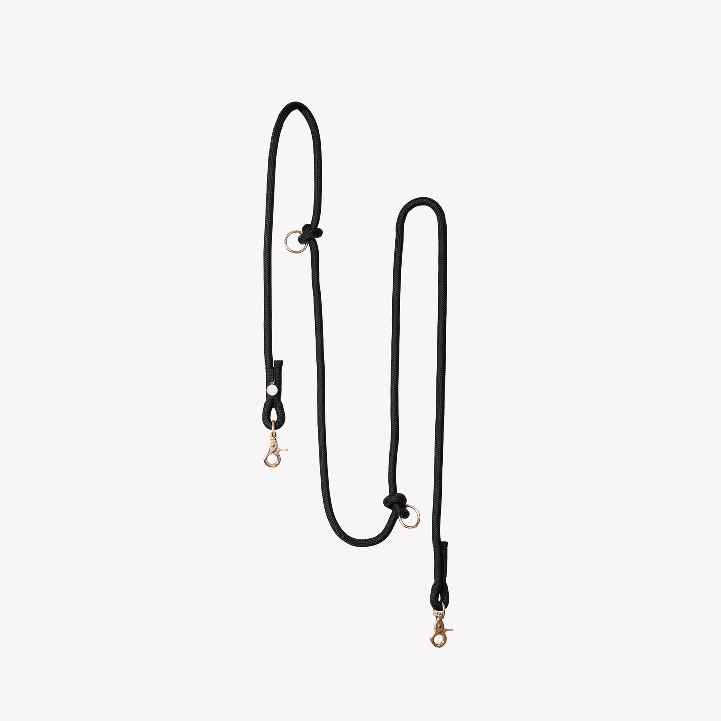 Black Hands-Free Braided Leash for Dogs - Premium Style - main product image