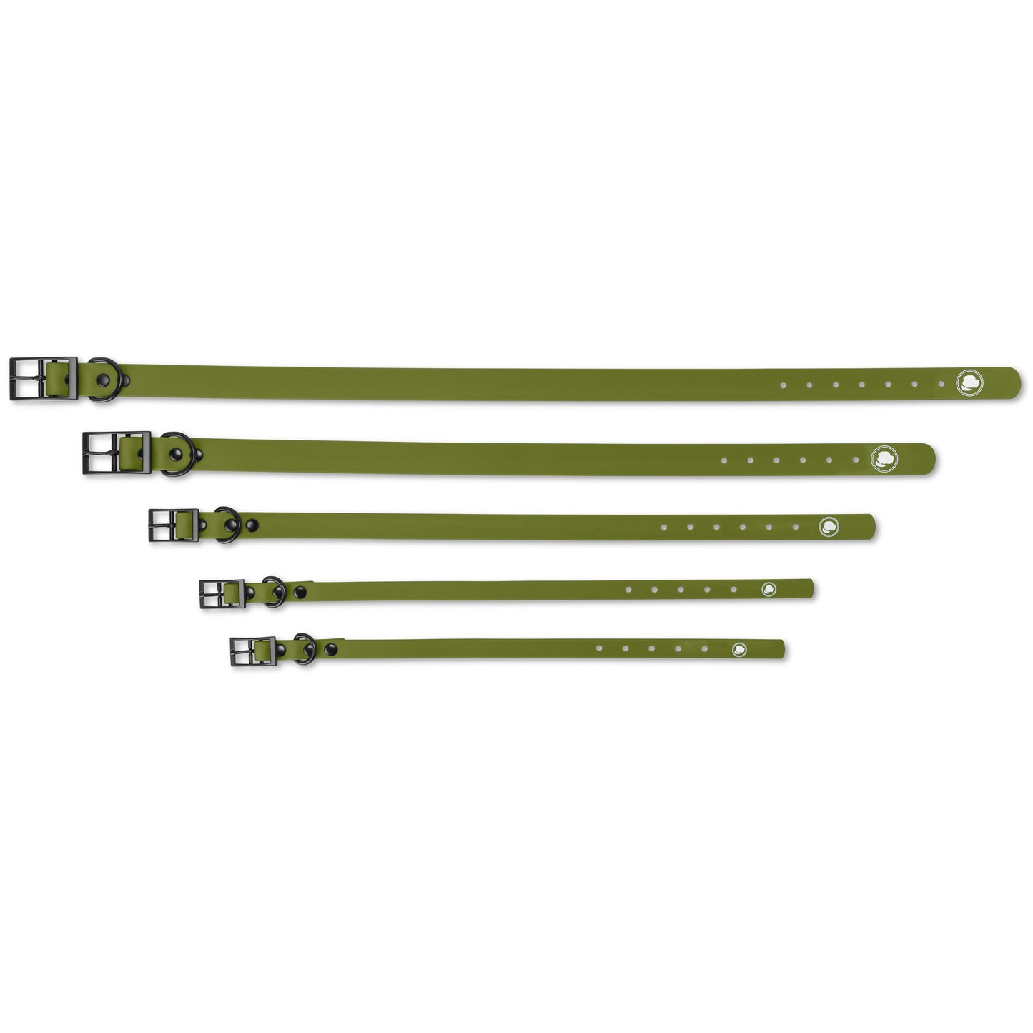 Dog Collar Collar Olive Green Adjustable Walking Collar - lifestyle product image for dog collar