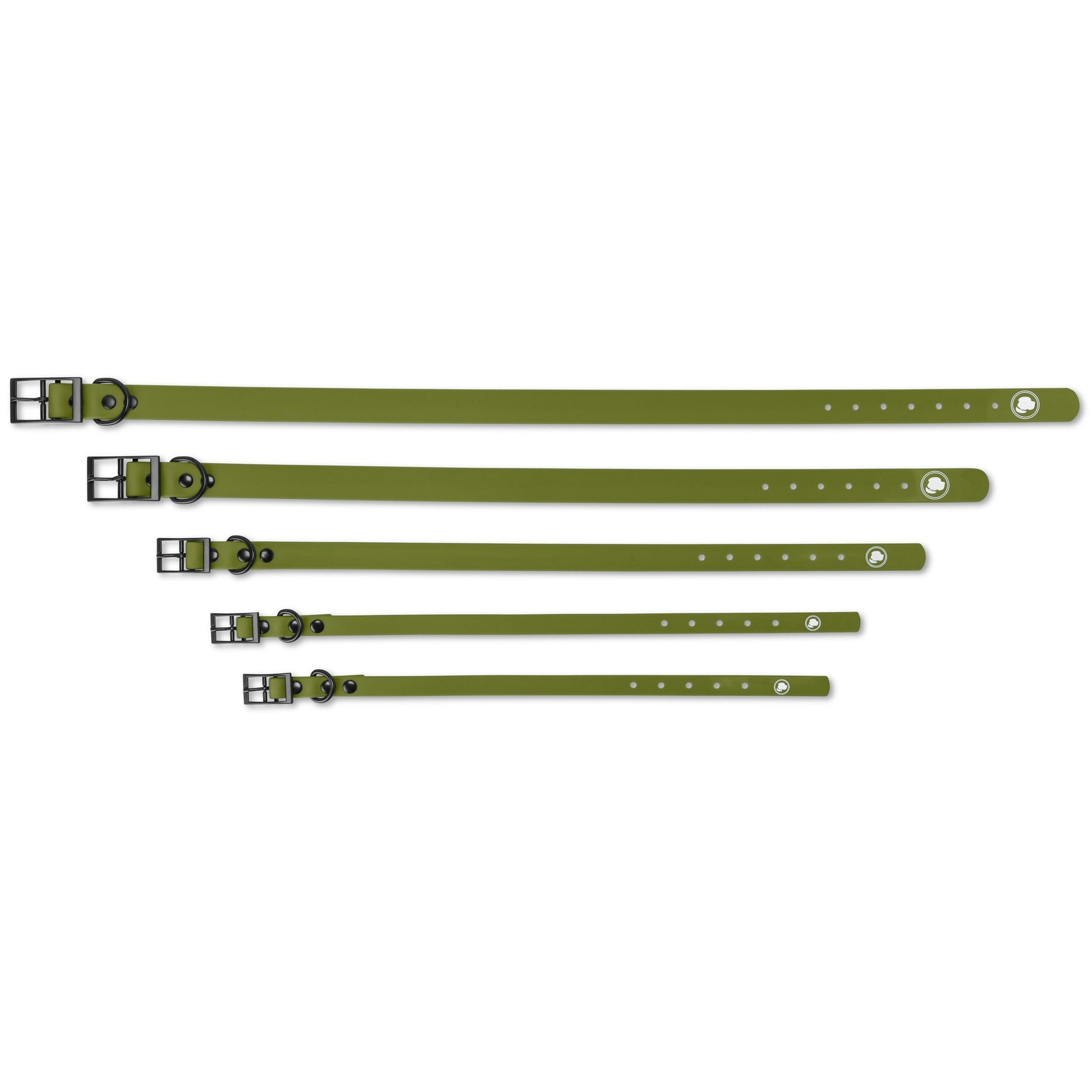 Dog Collar Collar Olive Green Adjustable Walking Collar - lifestyle product image for dog collar