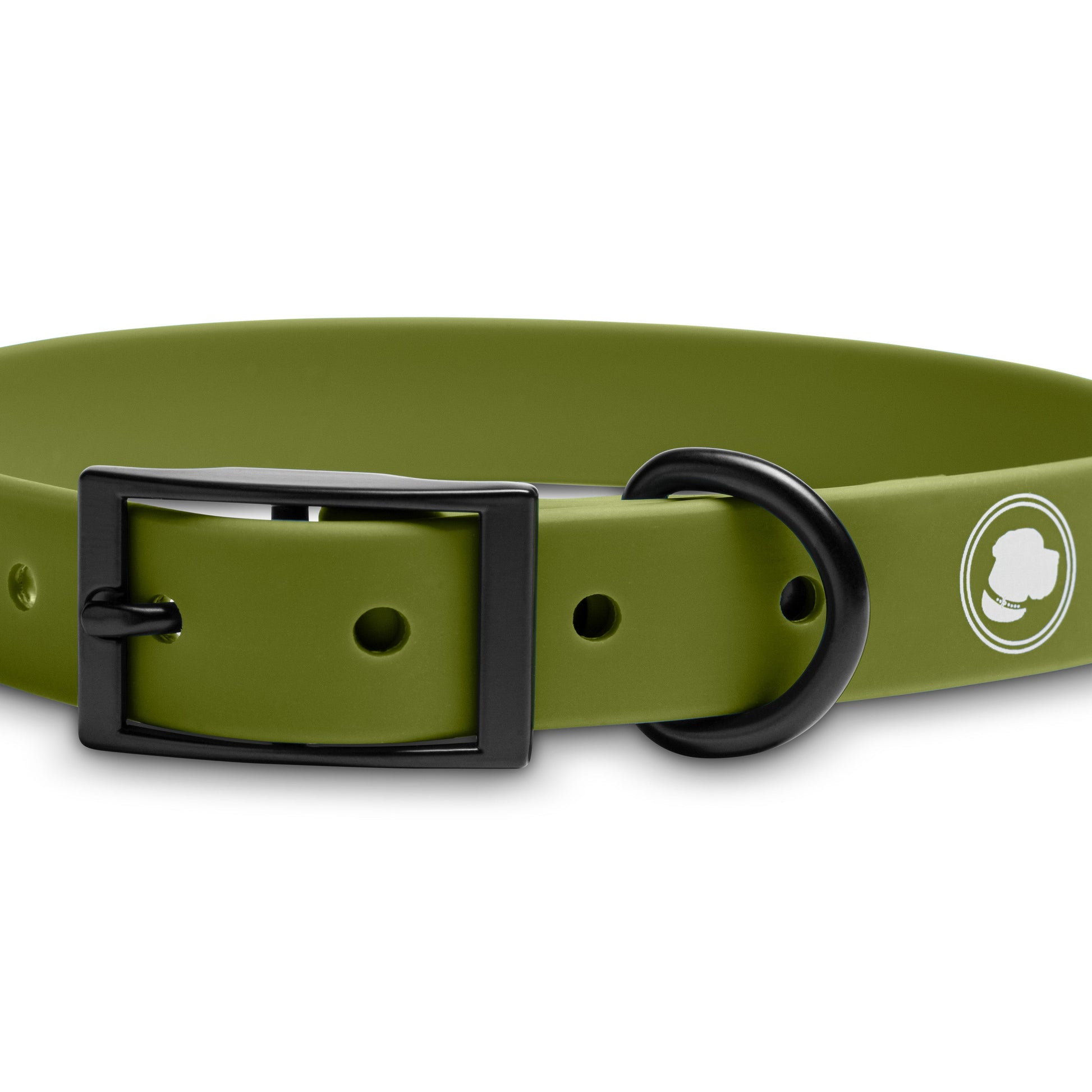Dog Collar Collar Olive Green Adjustable Walking Collar - detail product image for dog collar