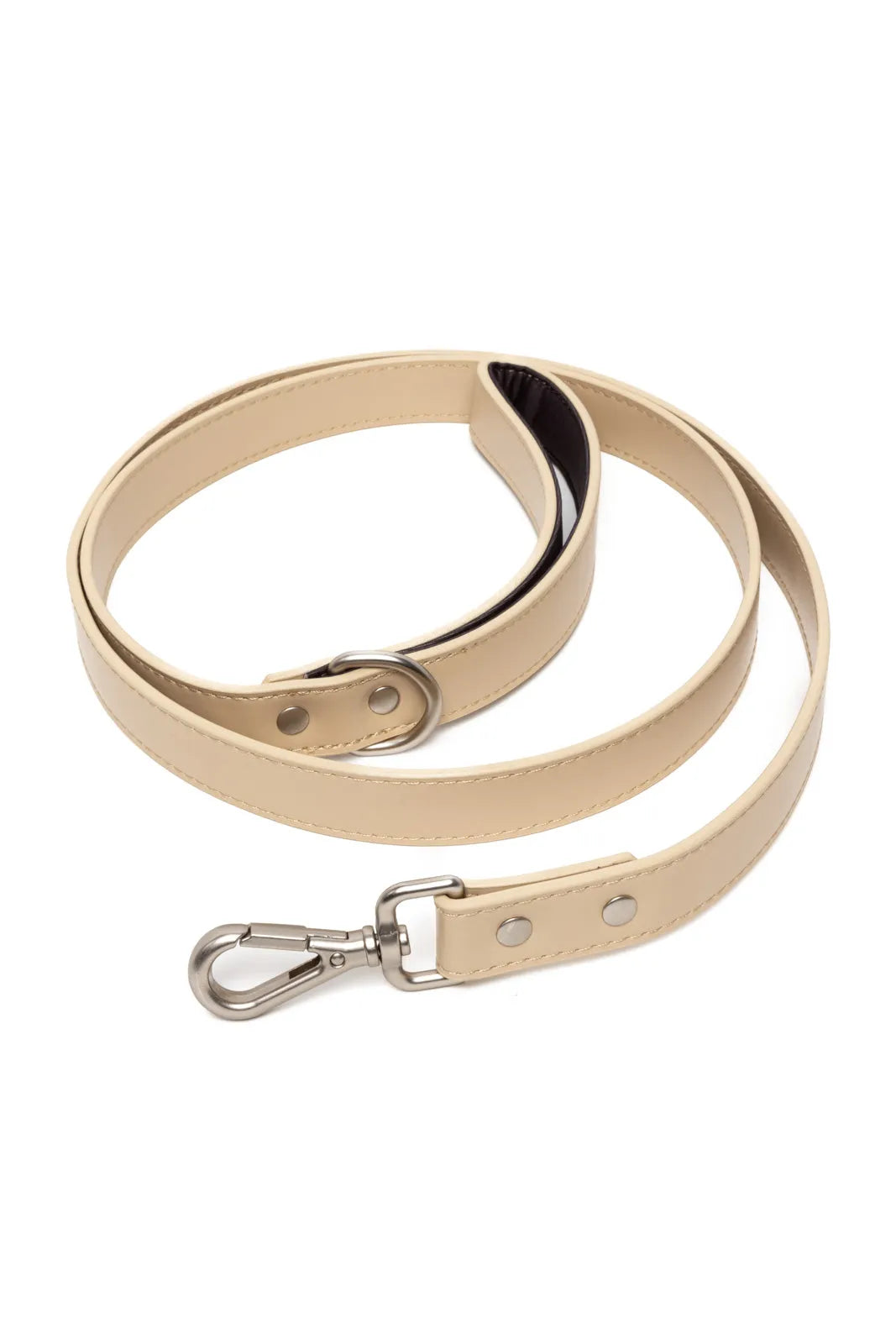 Champagne Fizz Vegan Leather Dog Leash Adjustable Dog Gear - main product image