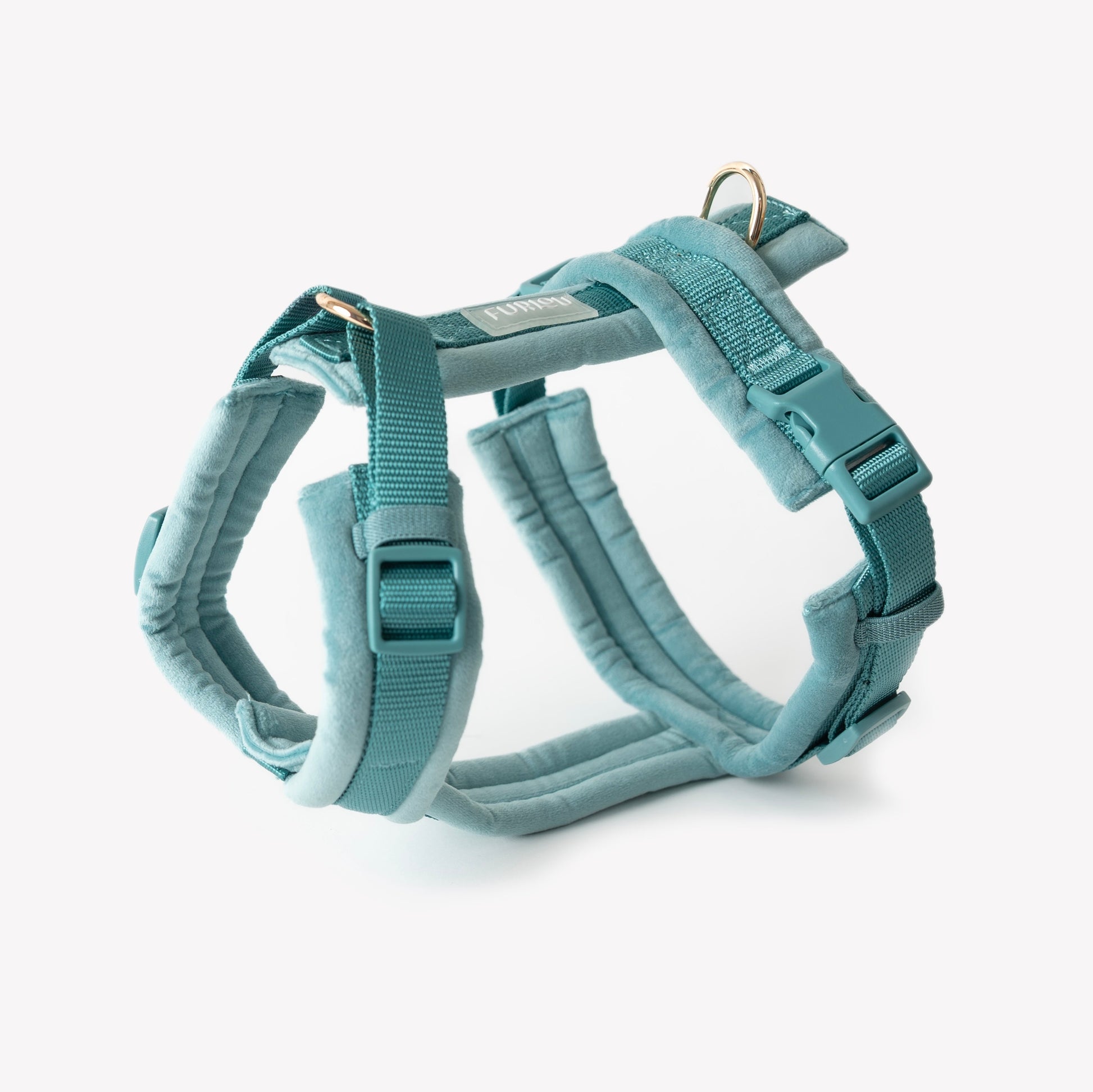 Blue - Velvet Dog Harness - main product image