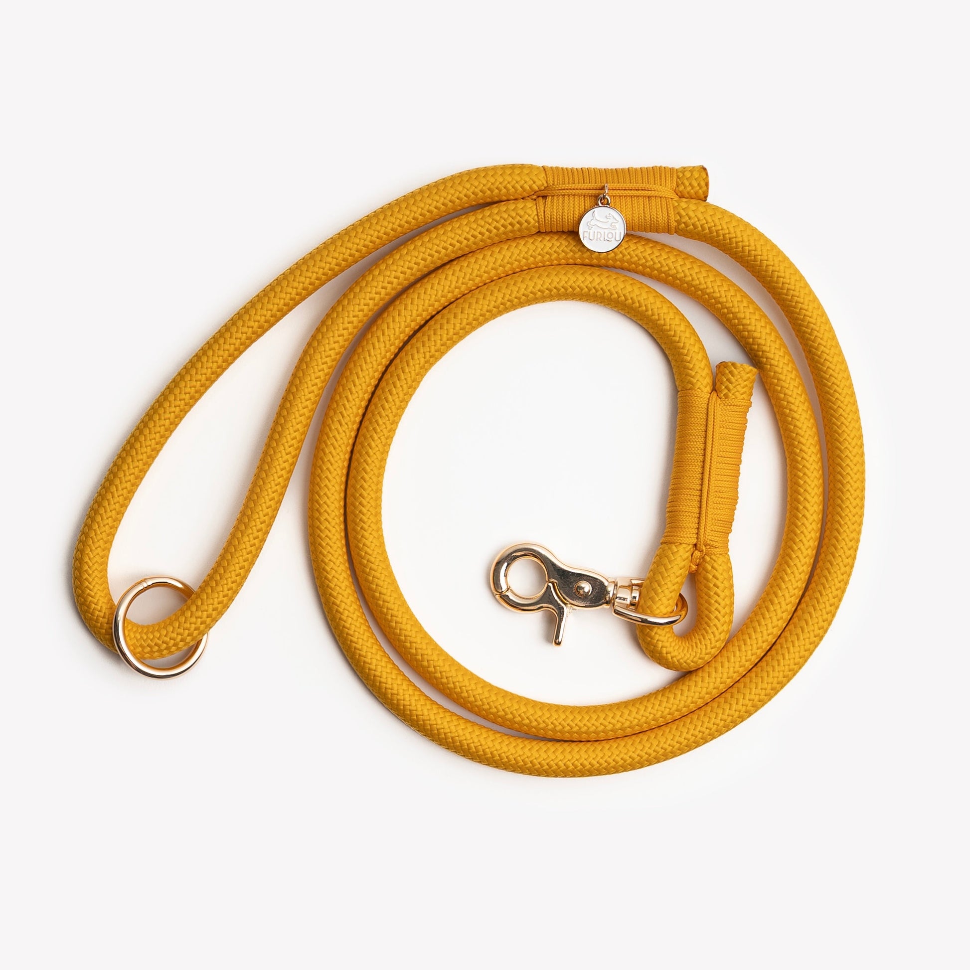Dog Toys 'Yellow' Braided Rope Leash Premium Pet Supply - main product image
