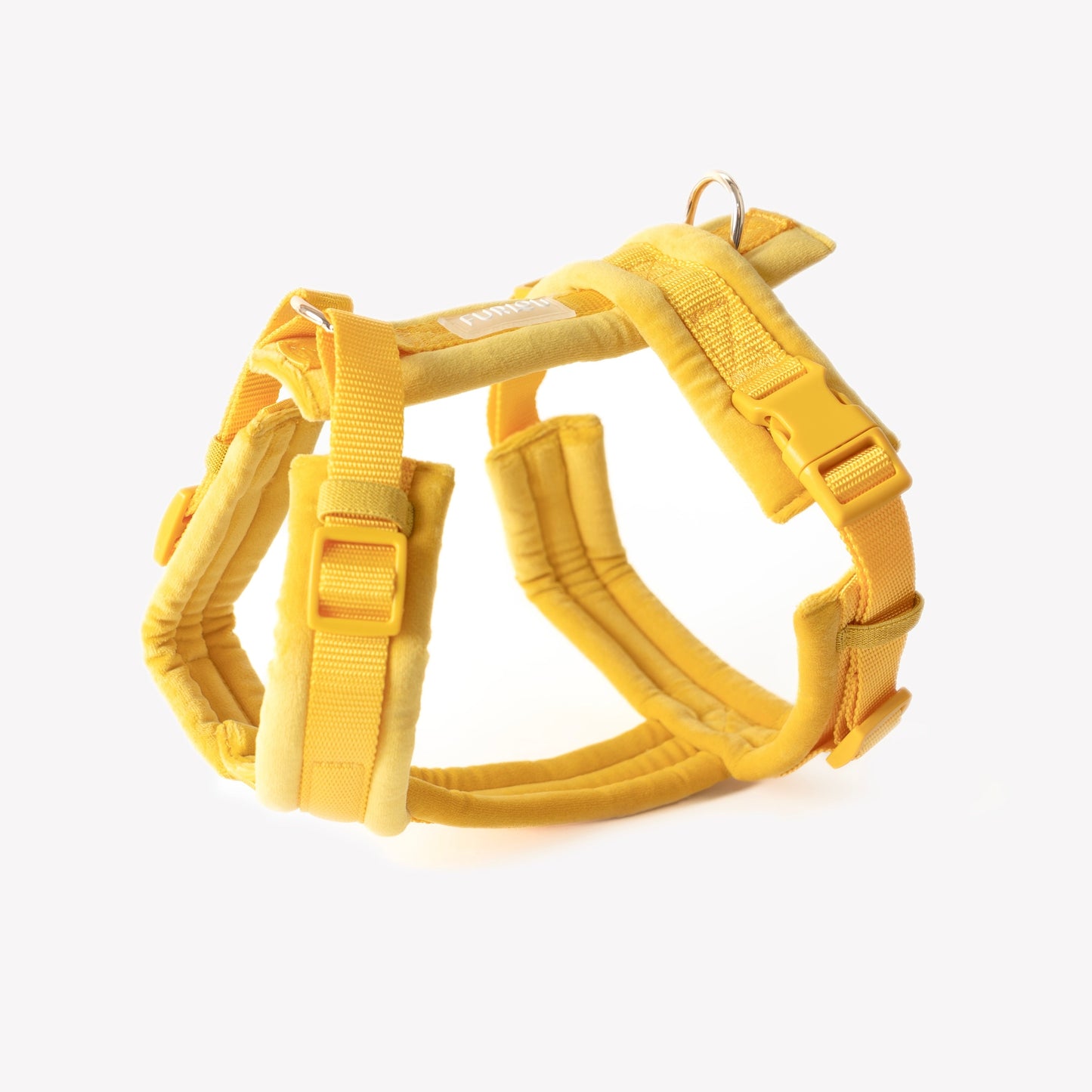 Yellow - Velvet Dog Harness - main product image