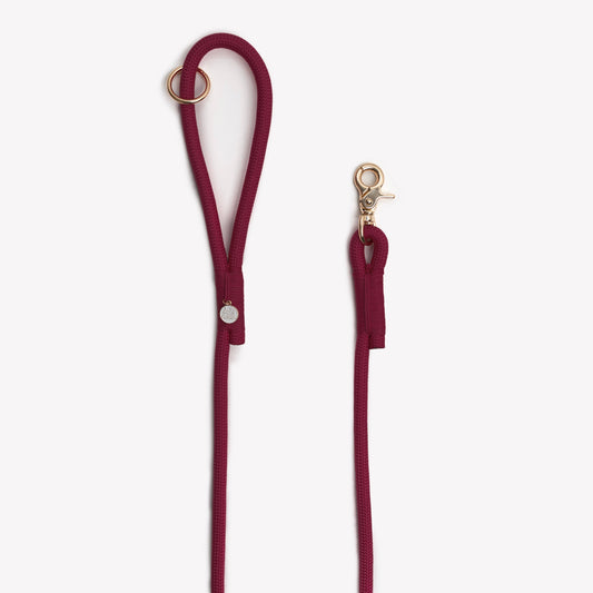 Dog Toys 'Bordeaux' Braided Rope Leash Premium Pet Supply - detail view