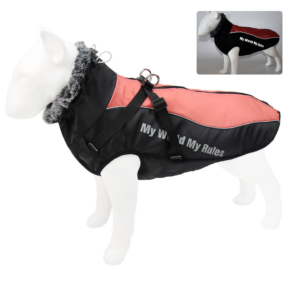New Large Pet Warm Reflective Dog Thickened Coat Vest Jacket - gallery image 6