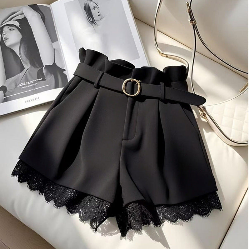 High-waisted Casual Shorts Cropped Pants For Petite Women - lifestyle view