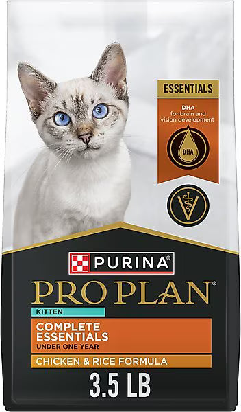 Pro Plan Kitten Chicken & Rice Formula Dry Cat Food (3.5lb) - main product image