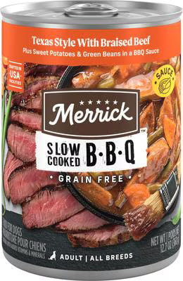 Merrick Slow Cooked Grain Free Adult Texas Beef Wet Dog Food - main product image