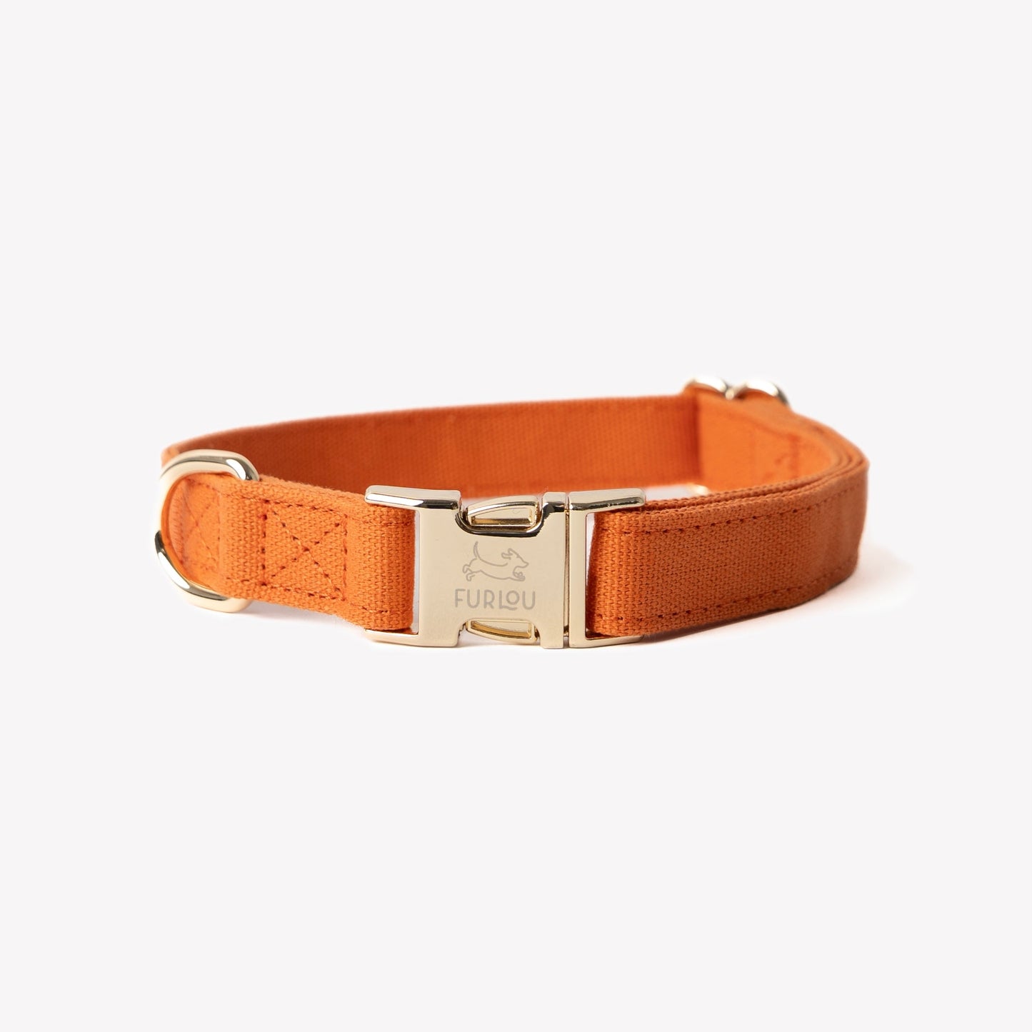 Dog Collars 'Terracotta' Canvas Dog Collar Premium Pet Suppl - main product image