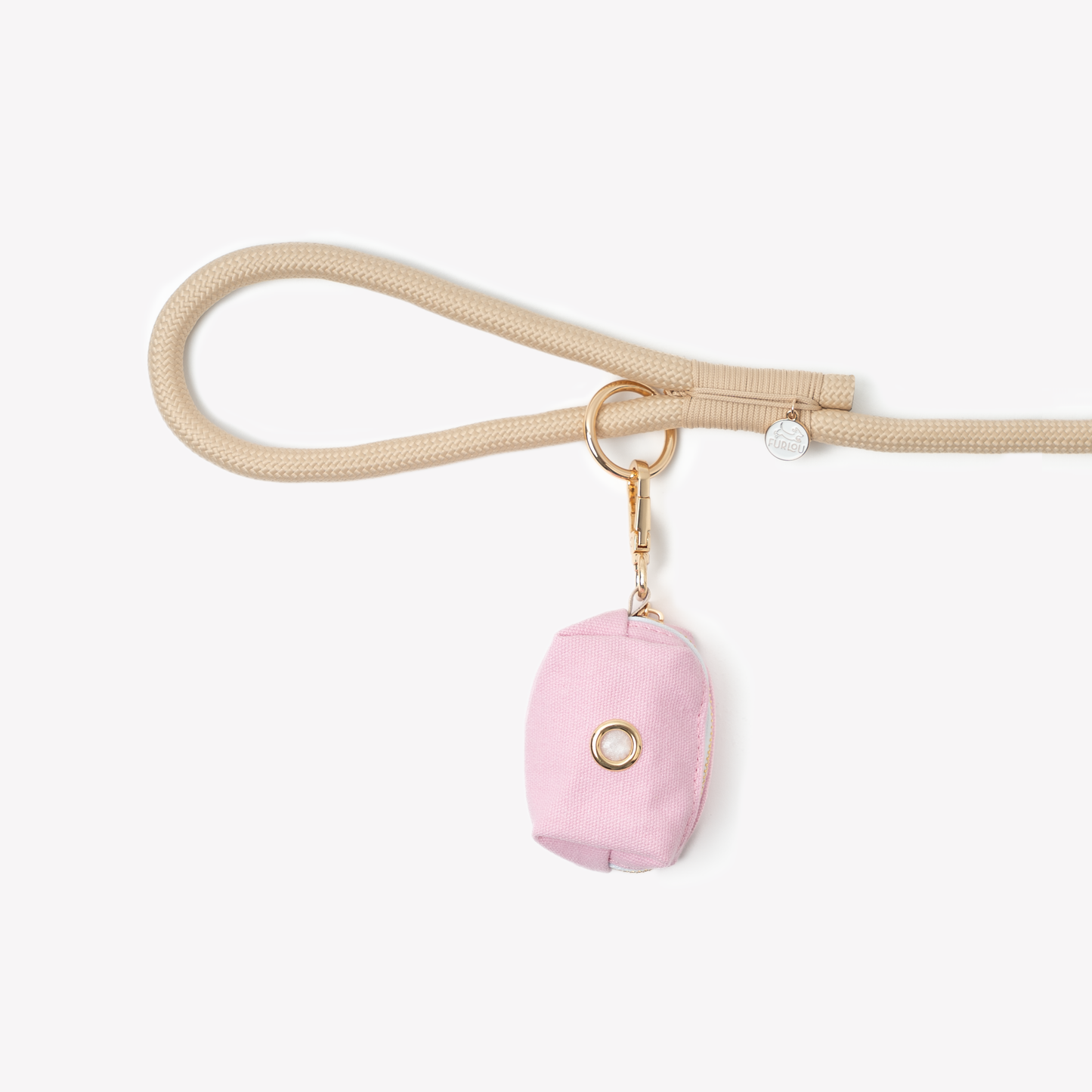 Dog Waste Management 'Pink' Poop Bag Holder Premium Pet Supp - main product image