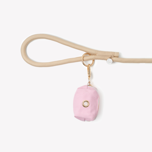 Dog Waste Management 'Pink' Poop Bag Holder Premium Pet Supp - main product image