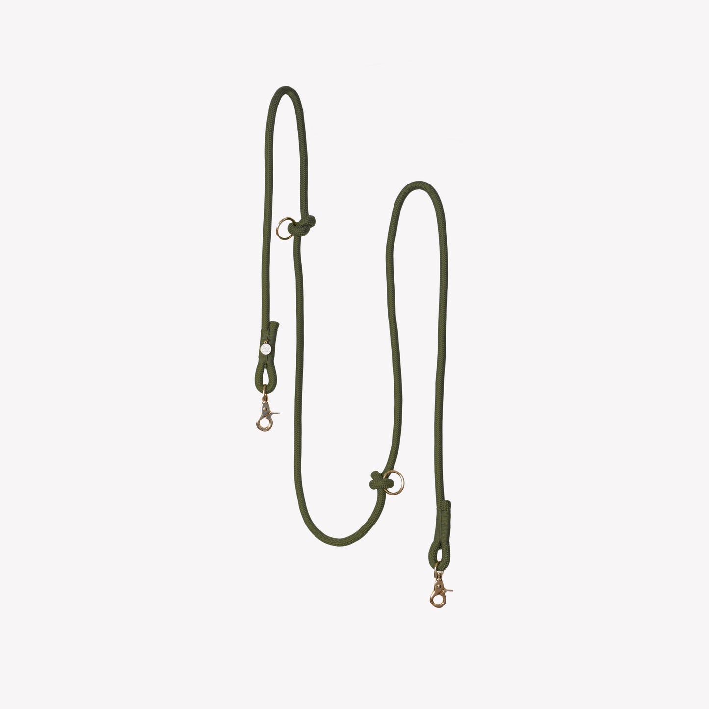 Moss Green Hands-Free Braided Leash for Dogs - Premium - main product image