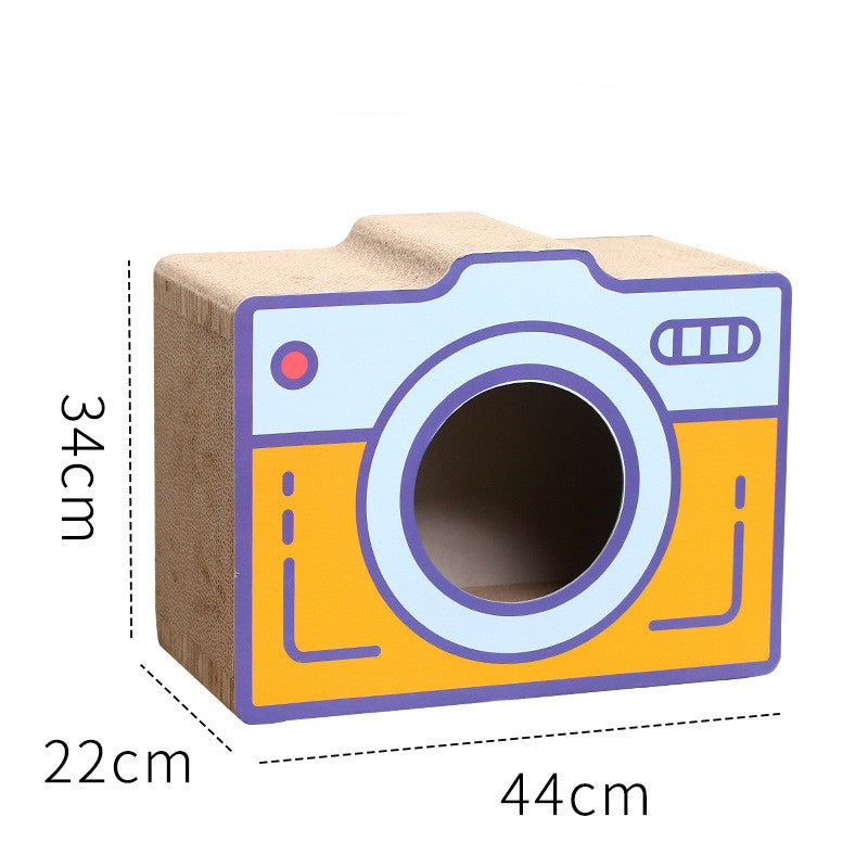 Tv Set Household Fashion Scratch Board Cat Litter Box Cat - lifestyle view