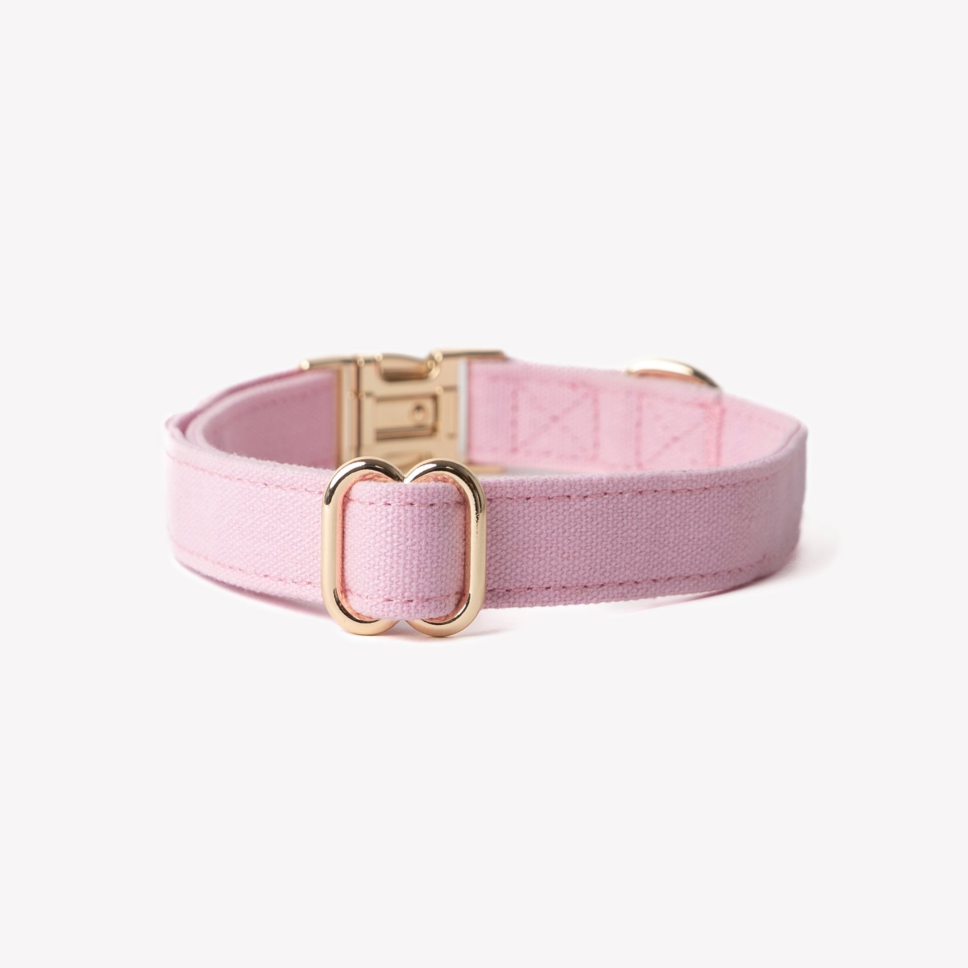 Dog Collars 'Pink' Canvas Dog Collar Premium Pet Supply - detail view