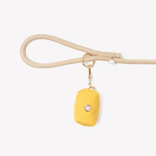 Dog Waste Management Yellow Poop Bag Holder Premium Pet - main product image