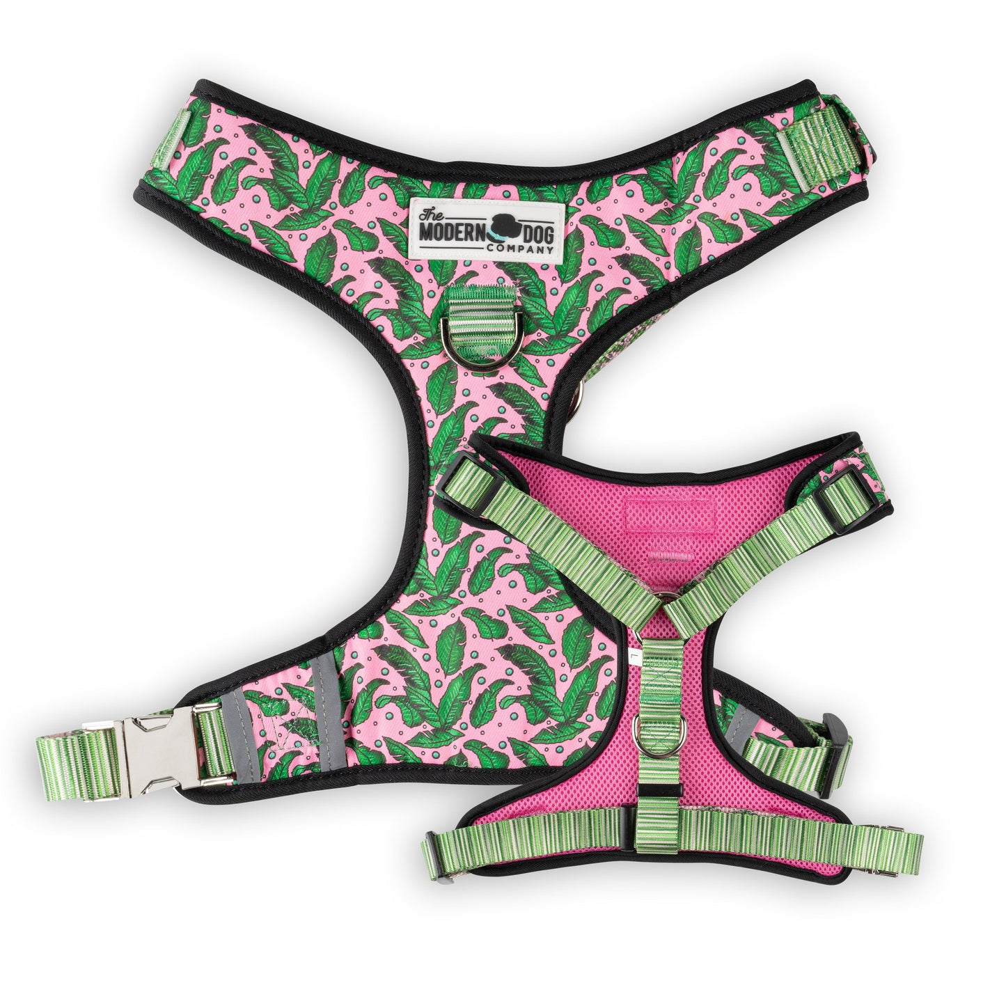 Dog Harness Harness Pink Tropics Adjustable Walking Harness - lifestyle product image for dog harness
