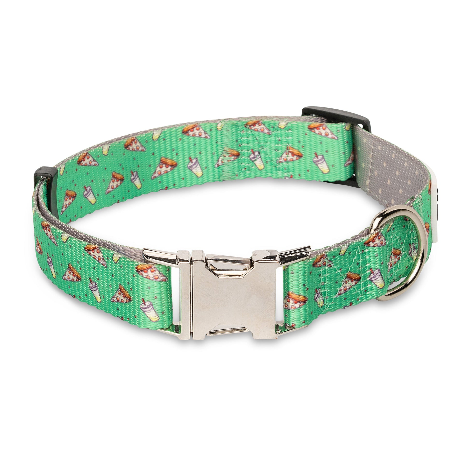 Dog Collar Collar Pizza Party for Adjustable Walking Collar - detail product image for dog collar