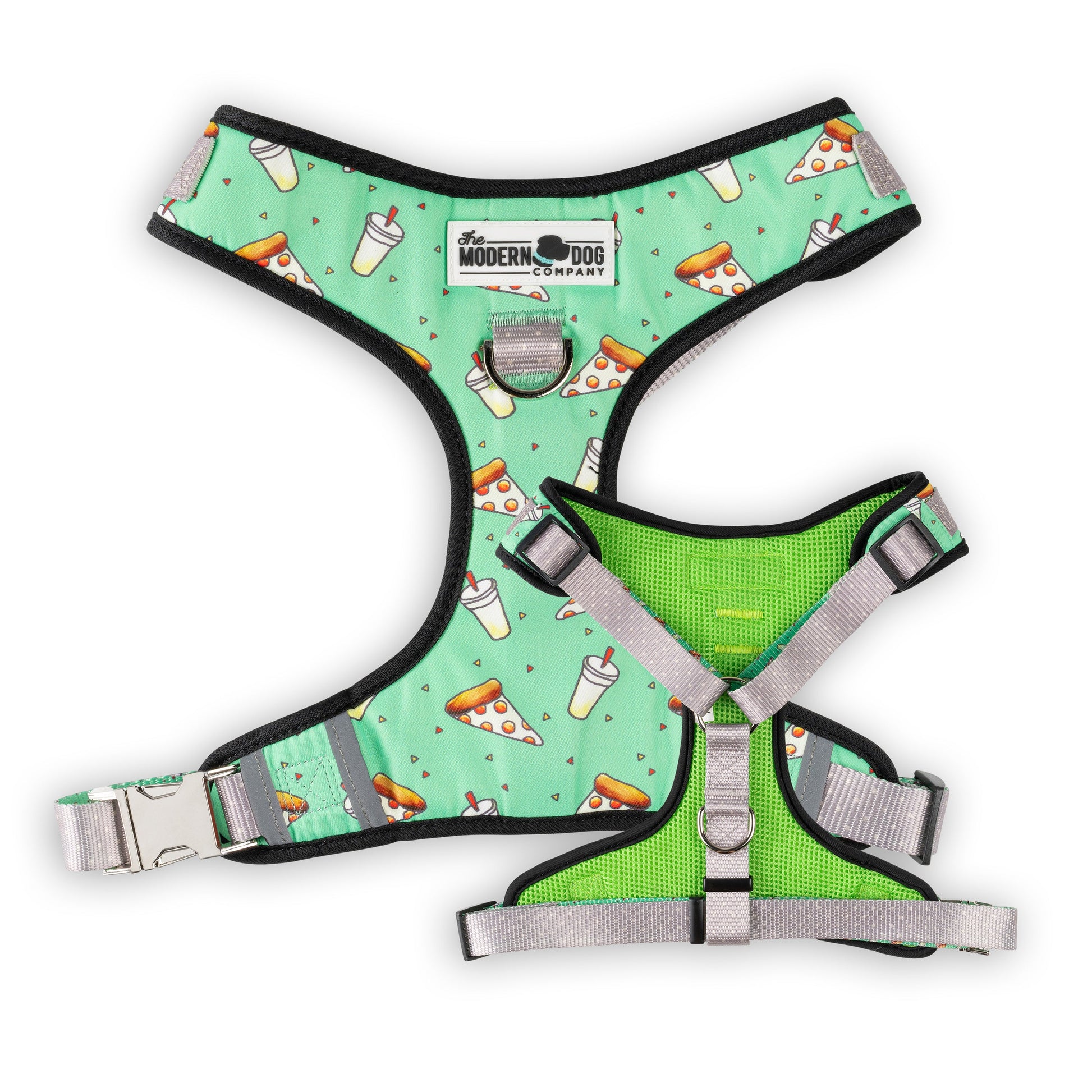 Dog Harness Harness Pizza Party Adjustable Walking Harness - lifestyle product image for dog harness