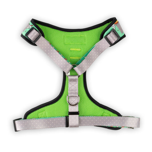 Dog Harness Harness Pizza Party Adjustable Walking Harness - detail product image for dog harness