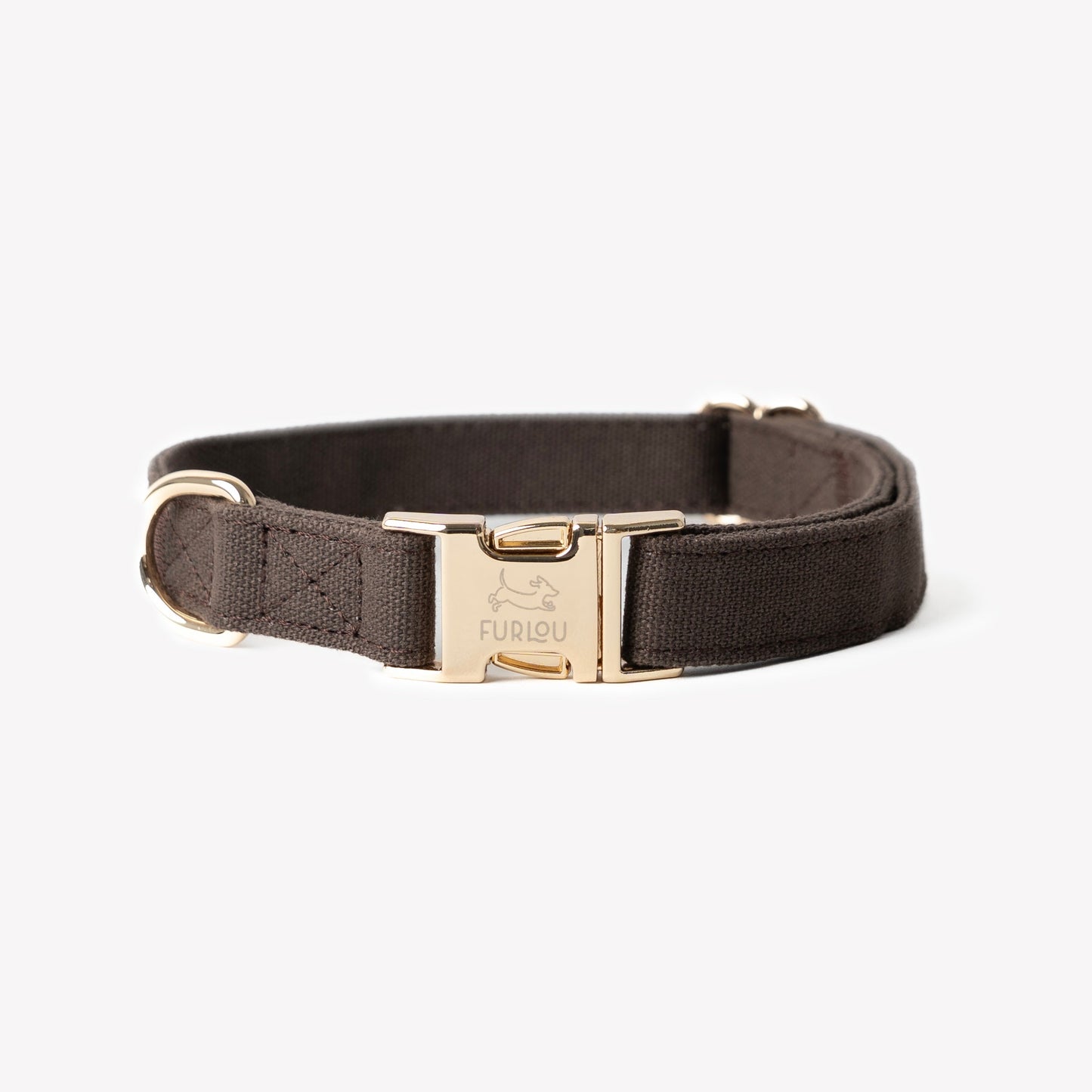 Dog Collars 'Brown' Canvas Dog Collar Premium Pet Supply - main product image