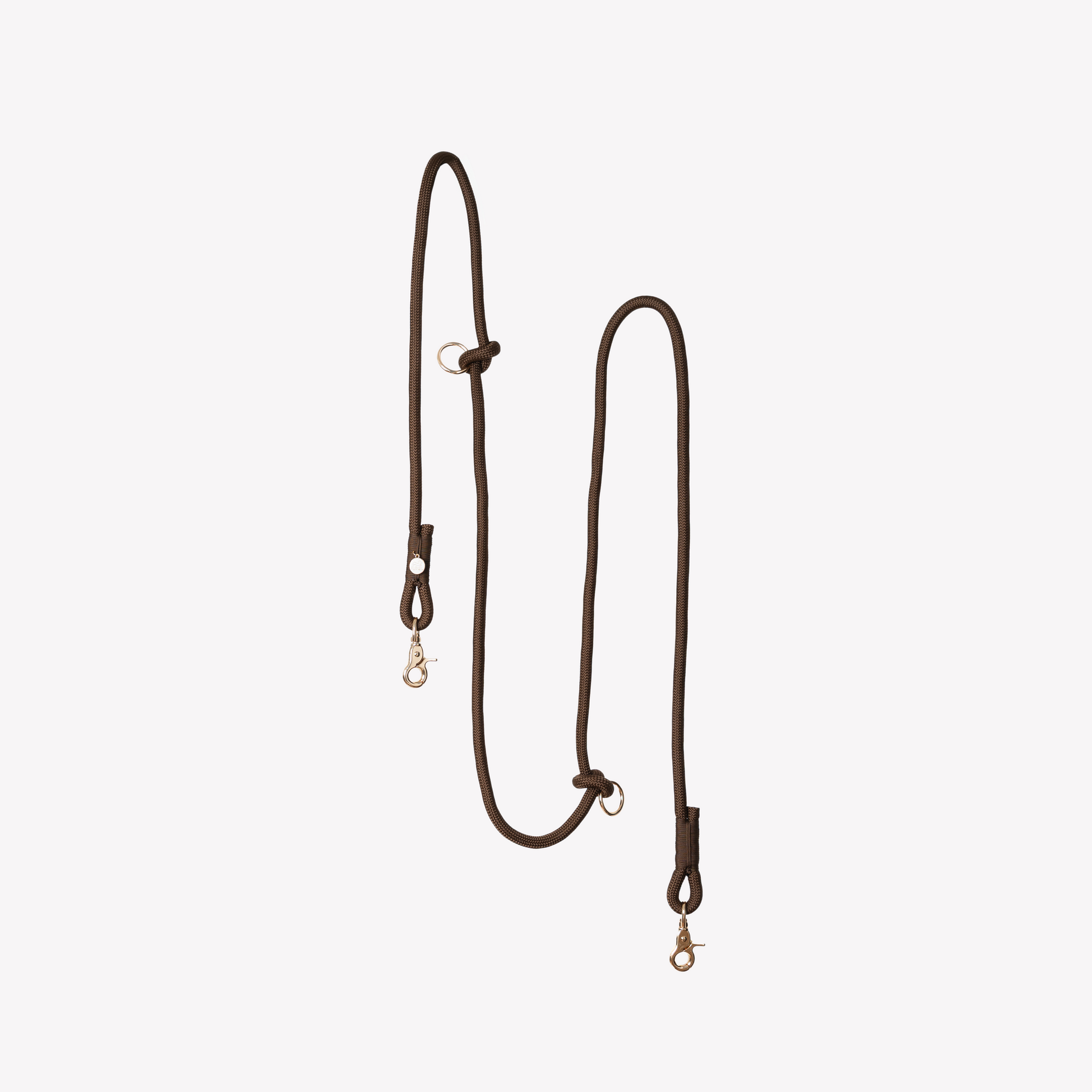 Brown Hands-Free Braided Leash for Dogs - Premium Style - main product image