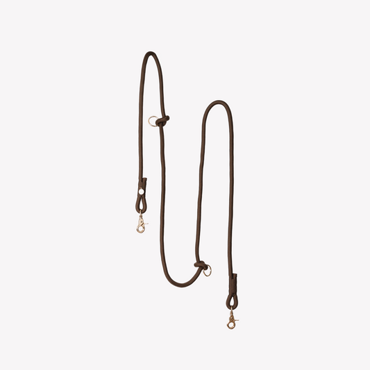 Brown Hands-Free Braided Leash for Dogs - Premium Style - main product image