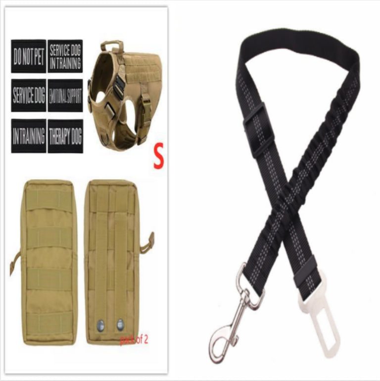 Military Tactical Dog Harness German Shepherd Adjustable Pet