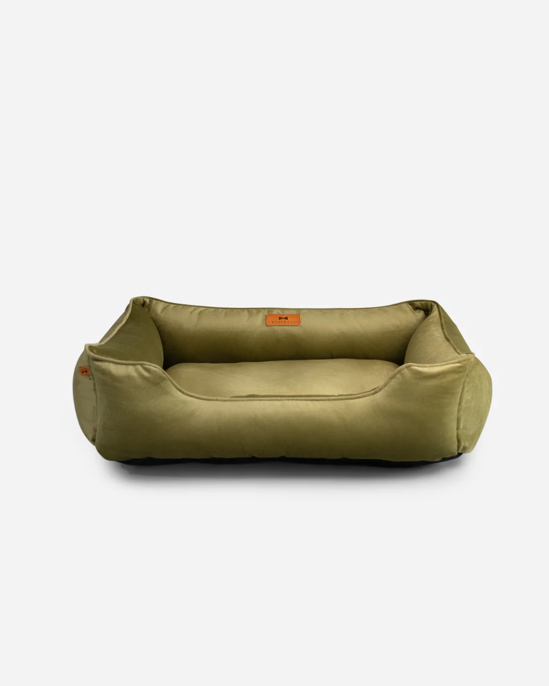Vibrant Velvet Olive Sleeper for Graceful Comfort and Style main product image for dogs and cats