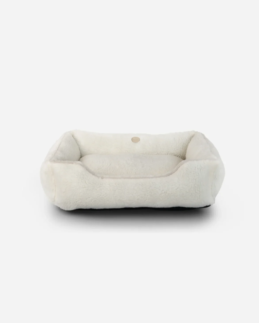 Furry Beige Bolster Sleeper for Soft Ease and Daily Comfort main product image for dogs and cats