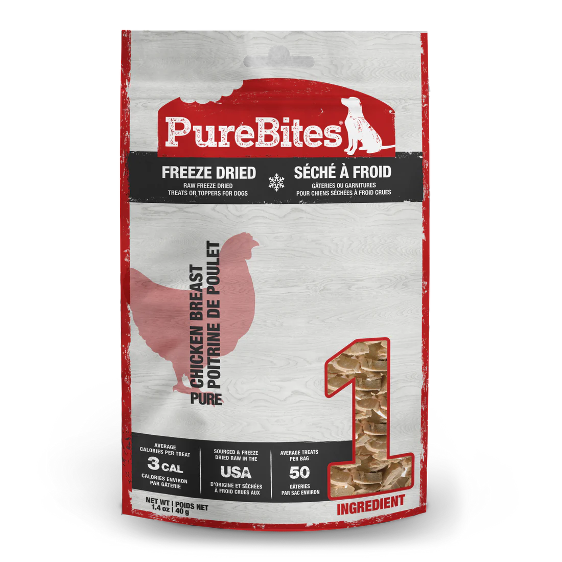 Pure Bites Chicken Freeze Dried Dog Treats Dog Treats - main product image