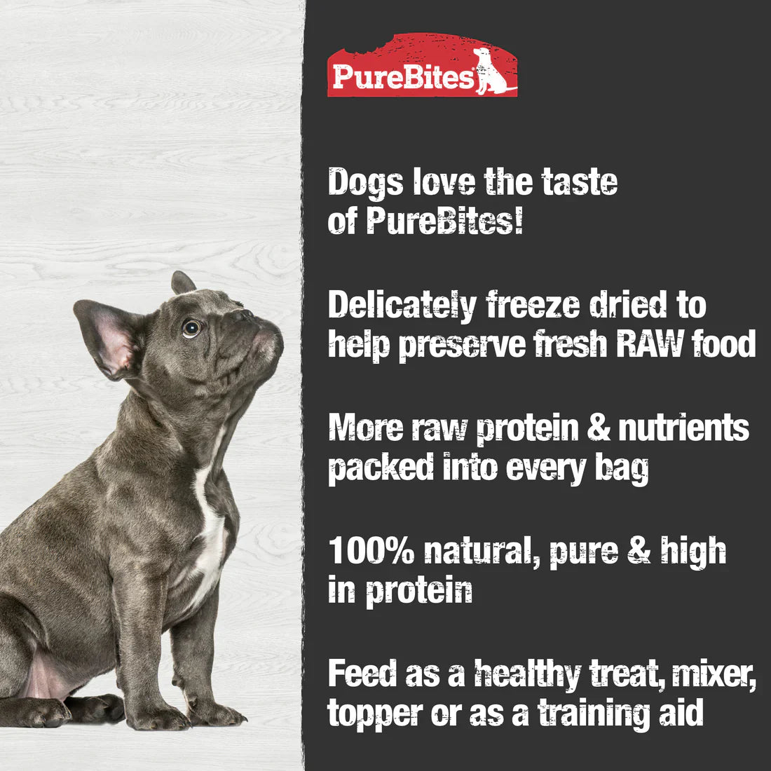 Pure Bites Chicken Freeze Dried Dog Treats Dog Treats - close up view