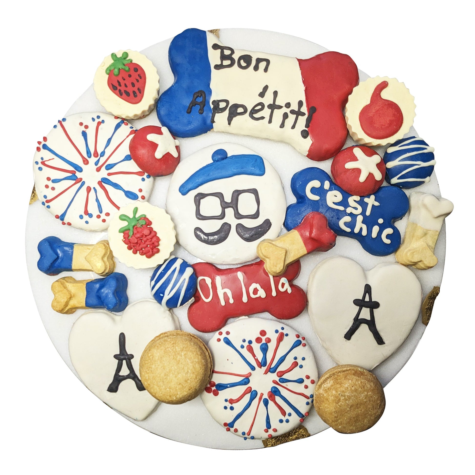 Dog Treats French Themed Treats Gift Box for Daily Use Essen - main product image for dog treats