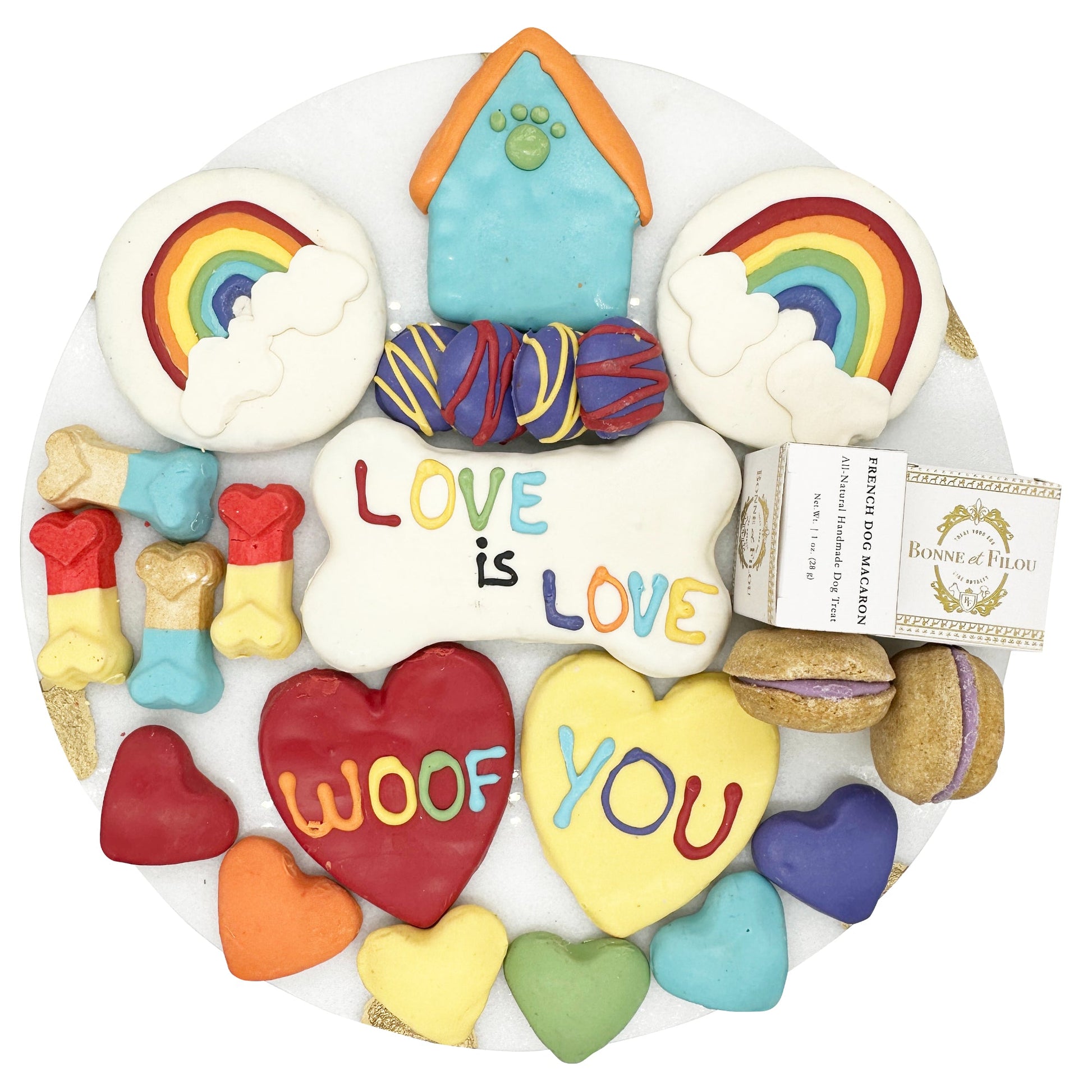 Dog Treats Pride Themed Treats Gift Box for Daily Use Essent - main product image for dog treats