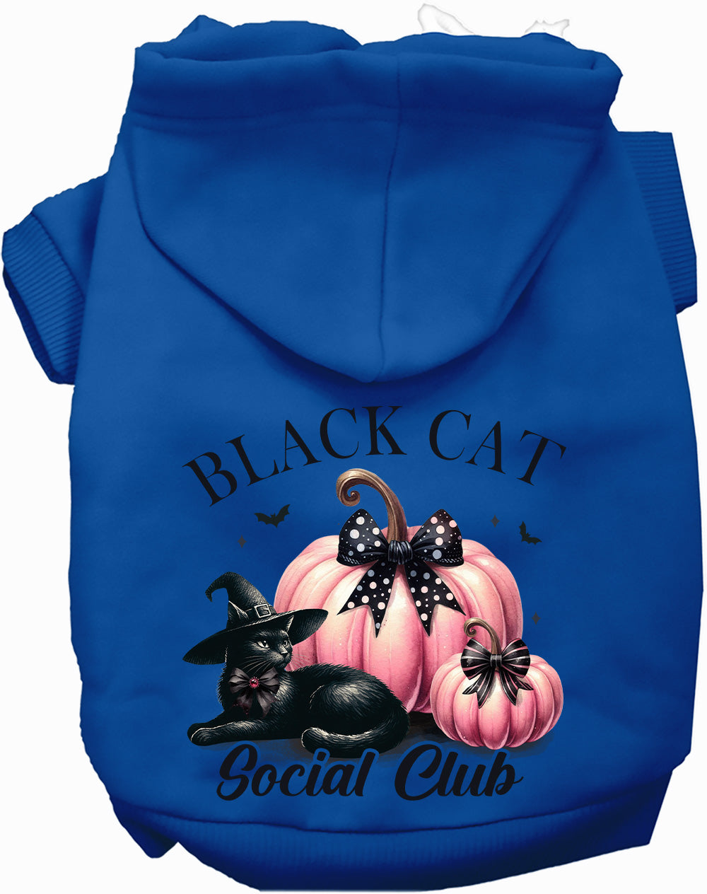 Dog Hoodie Cat Social Club Halloween for Festive Style Pet - close up view