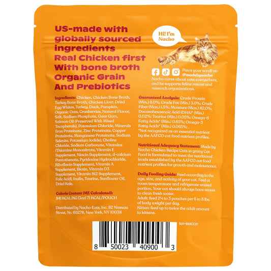 Made By Nacho Chicken In Gravy Cuts Cat Food 3Oz Wet Cat - detail view