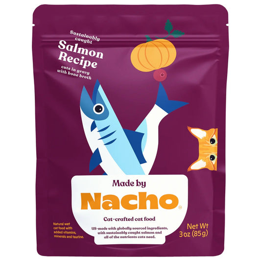 Made By Nacho Salmon In Gravy Cuts Cat Food 3Oz Wet Cat Food - main product image