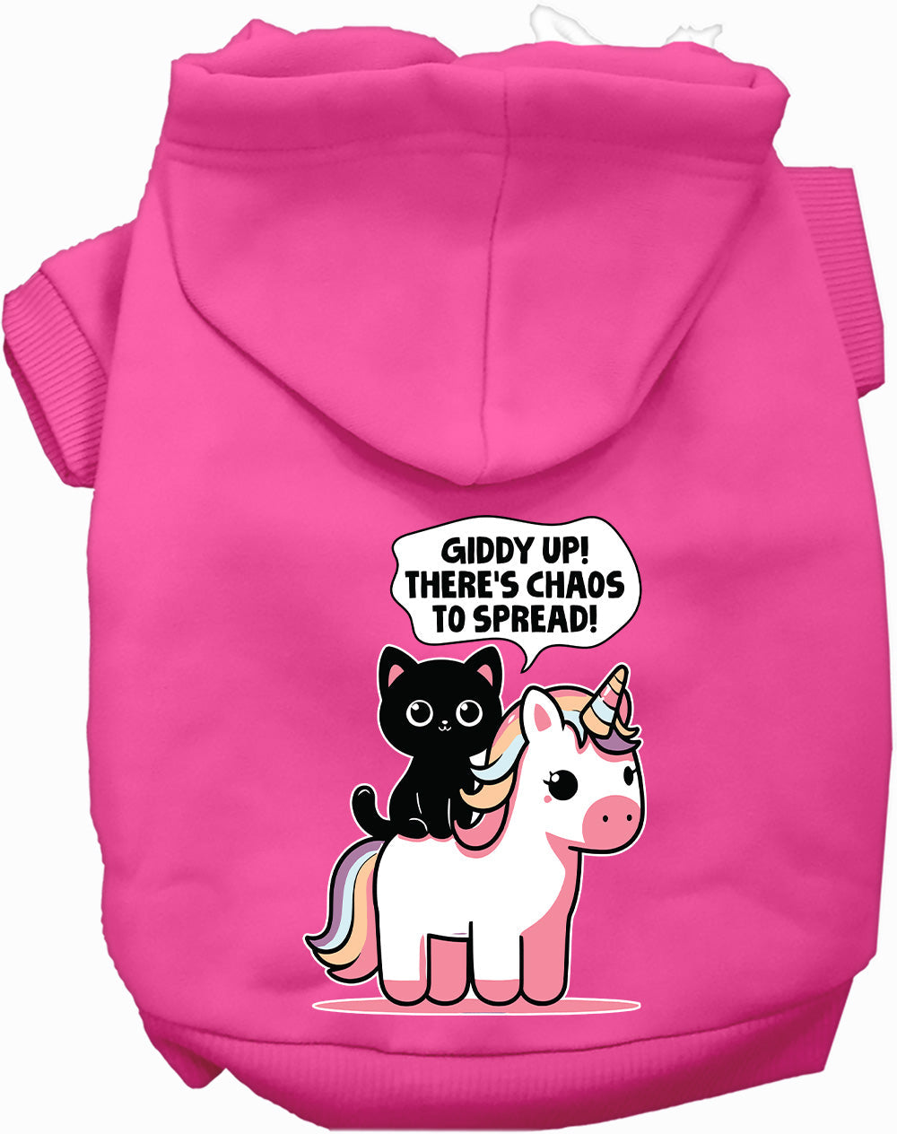 Dog Hoodie Chaos to Spread for Stylish and Playful Pet for - close up view