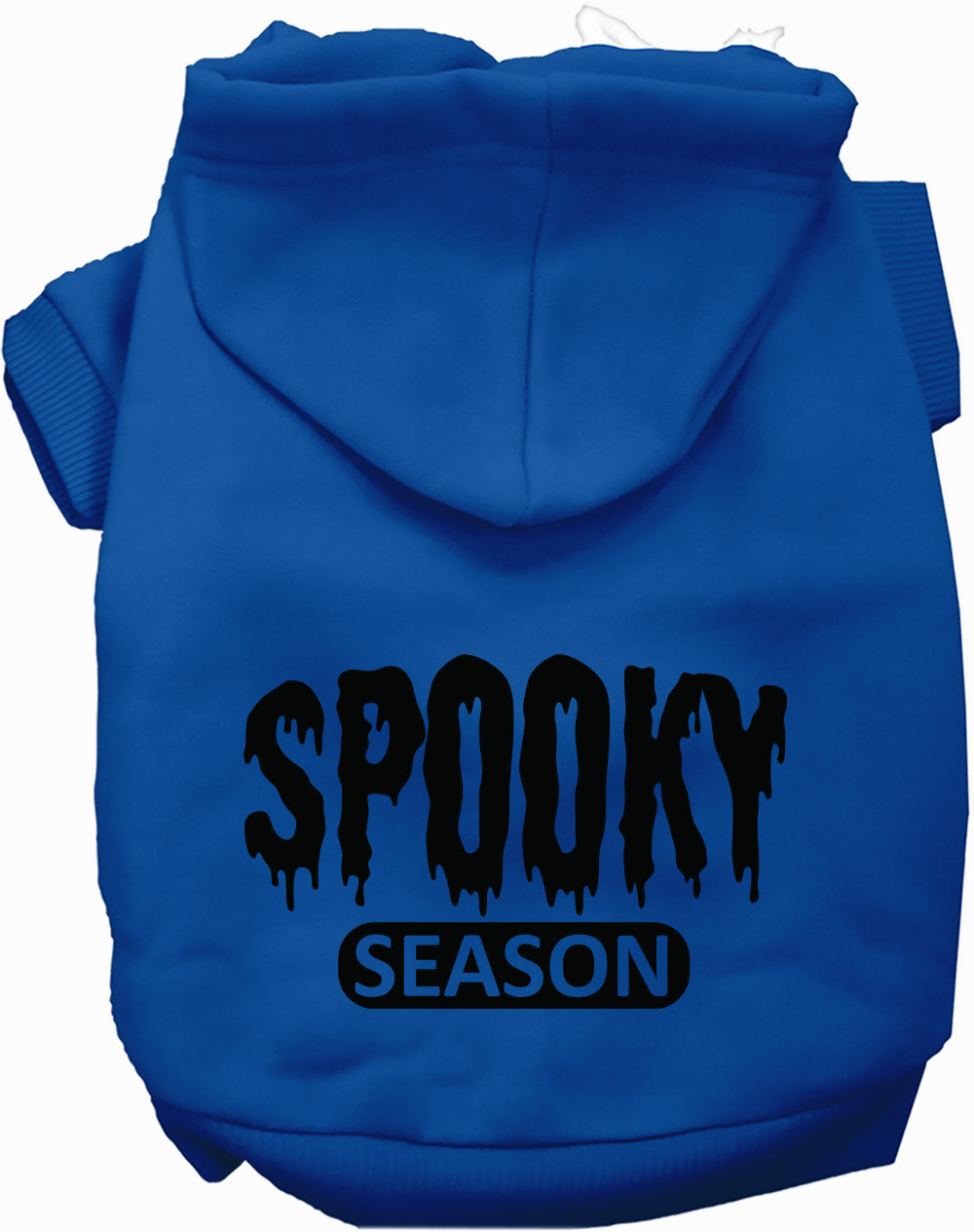 Dog Hoodie Bloody Spooky Season for Festive Halloween Style - close up view