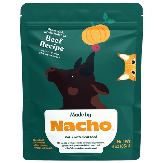 Made By Nacho Beef In Gravy Cuts Cat Food 3Oz Wet Cat Food - main product image