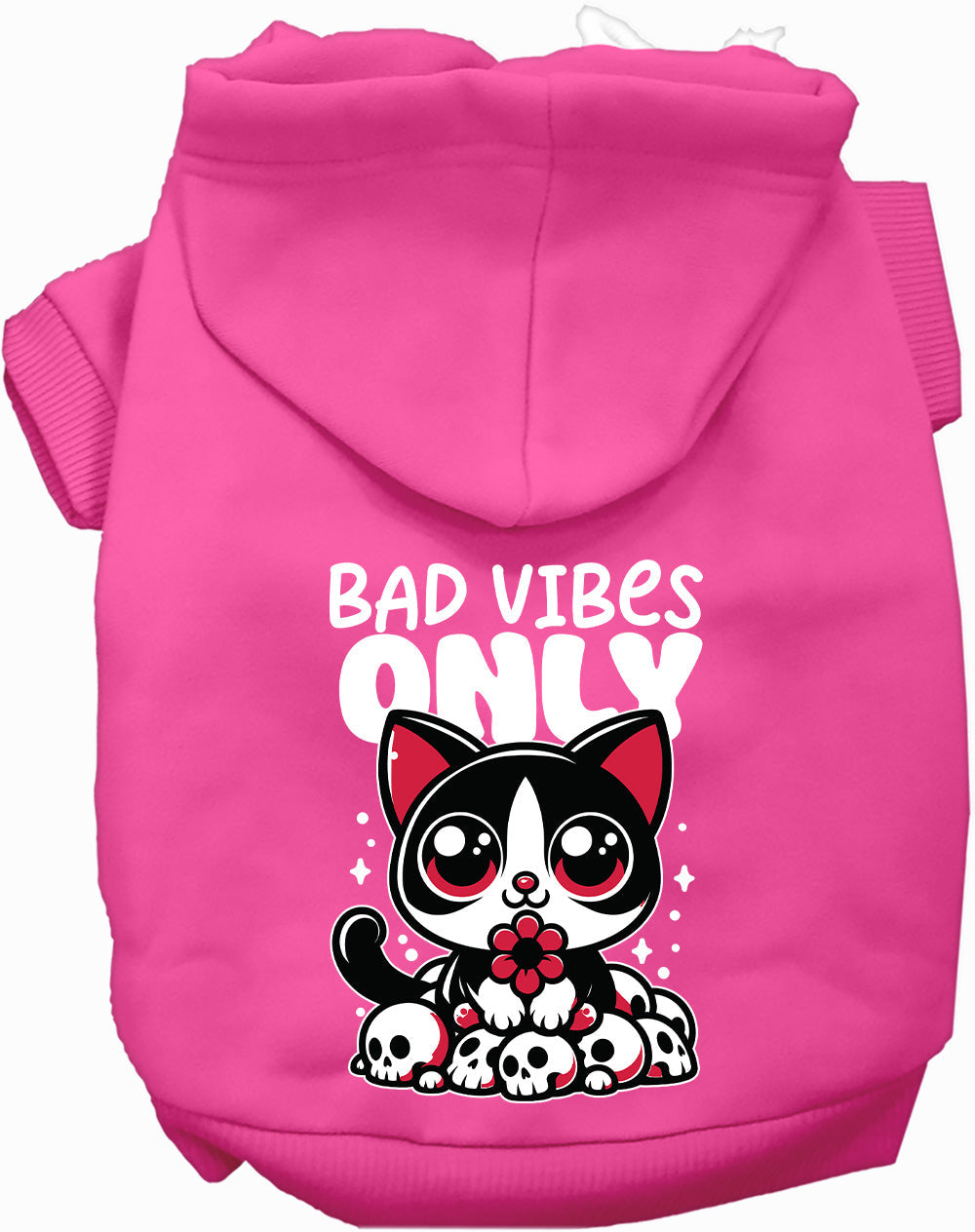 Dog Hoodie Bad Vibes Only for Trendy Festive Comfort Wear - gallery image 5